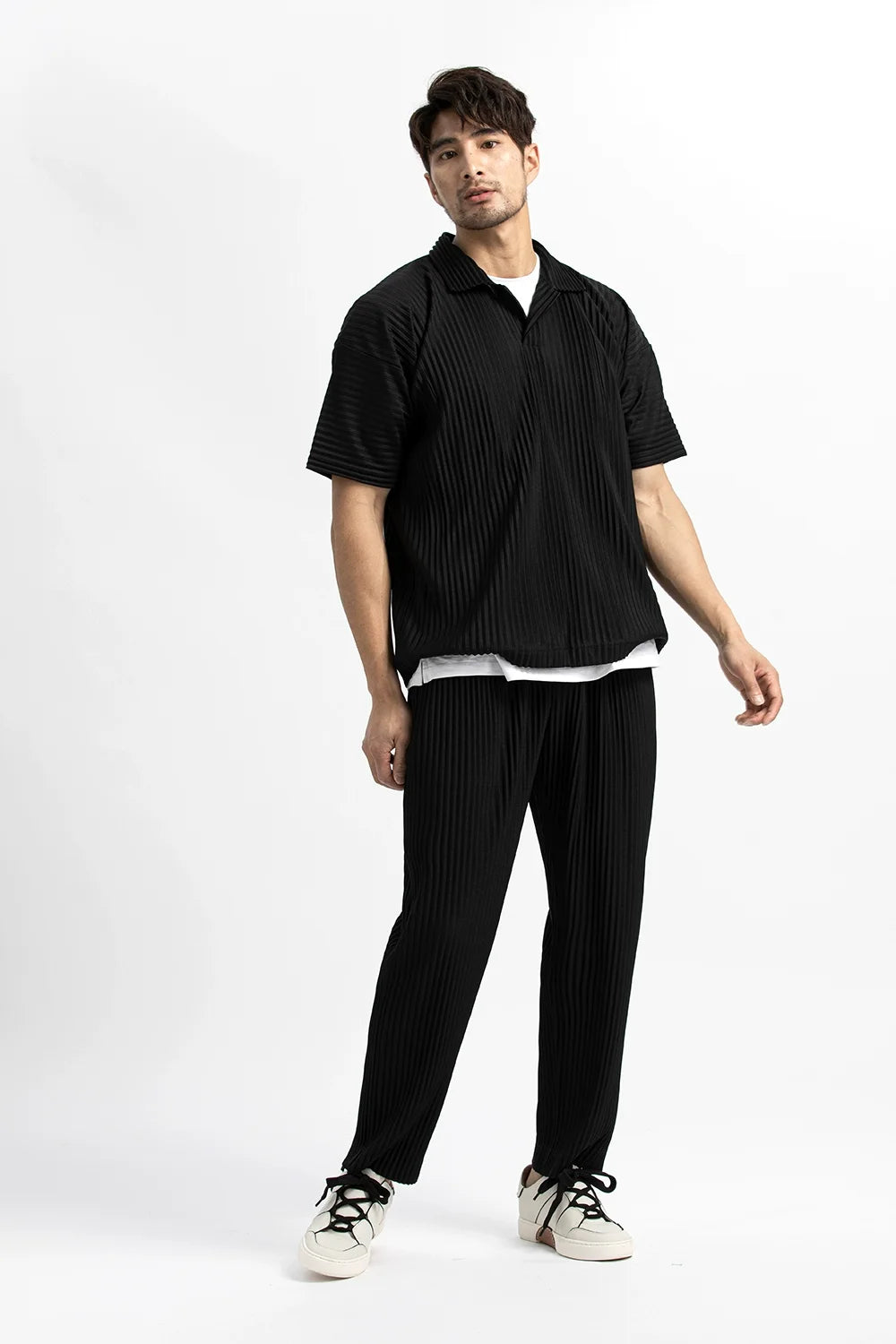 Men's Miyake Pleated Baggy Trousers