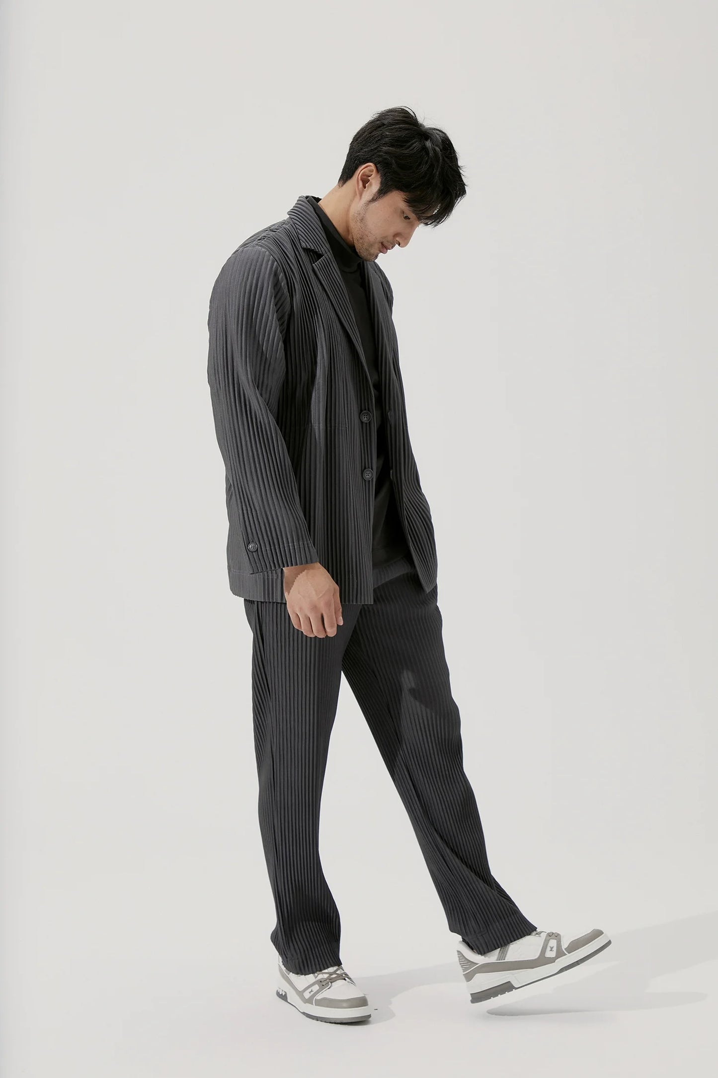 Men's Miyake Pleated Baggy Trousers