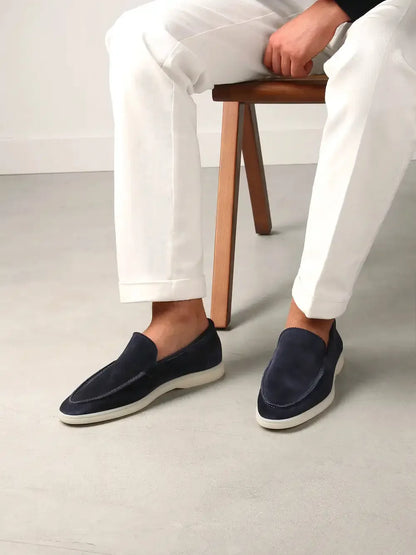 Frosted Suede Yacht Loafers